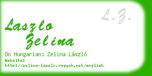 laszlo zelina business card