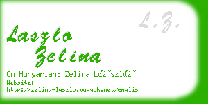 laszlo zelina business card